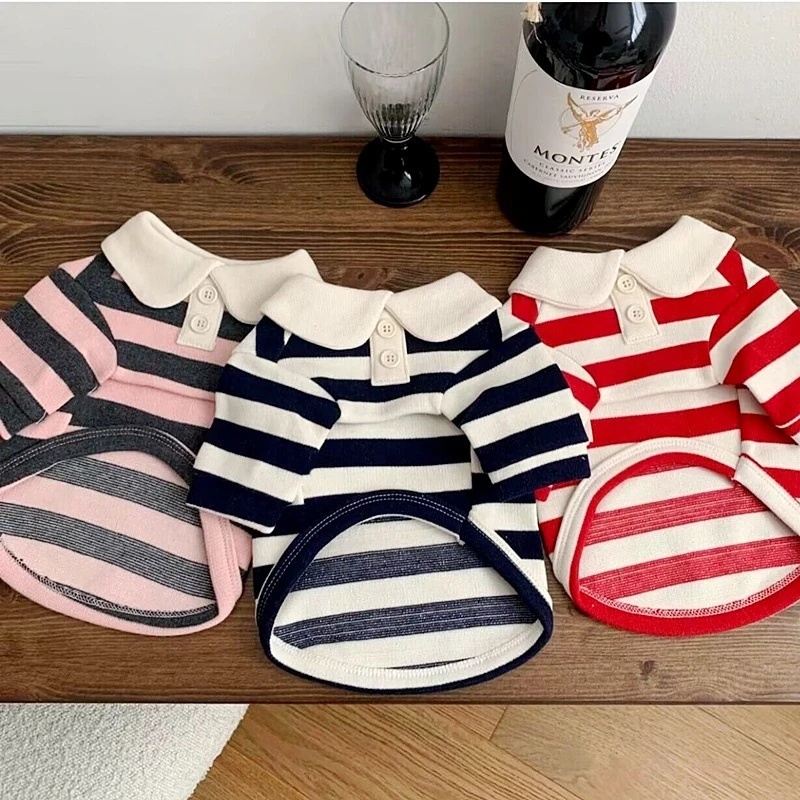 Sommer-Poloshirt für Hunde, Welpenkleidung, Bichon Frise Chihuahua-Streifen, Hunde-Sweatshirt, Hunde-Kühlweste für kleine und mittelgroße Hunde – Detail 16
