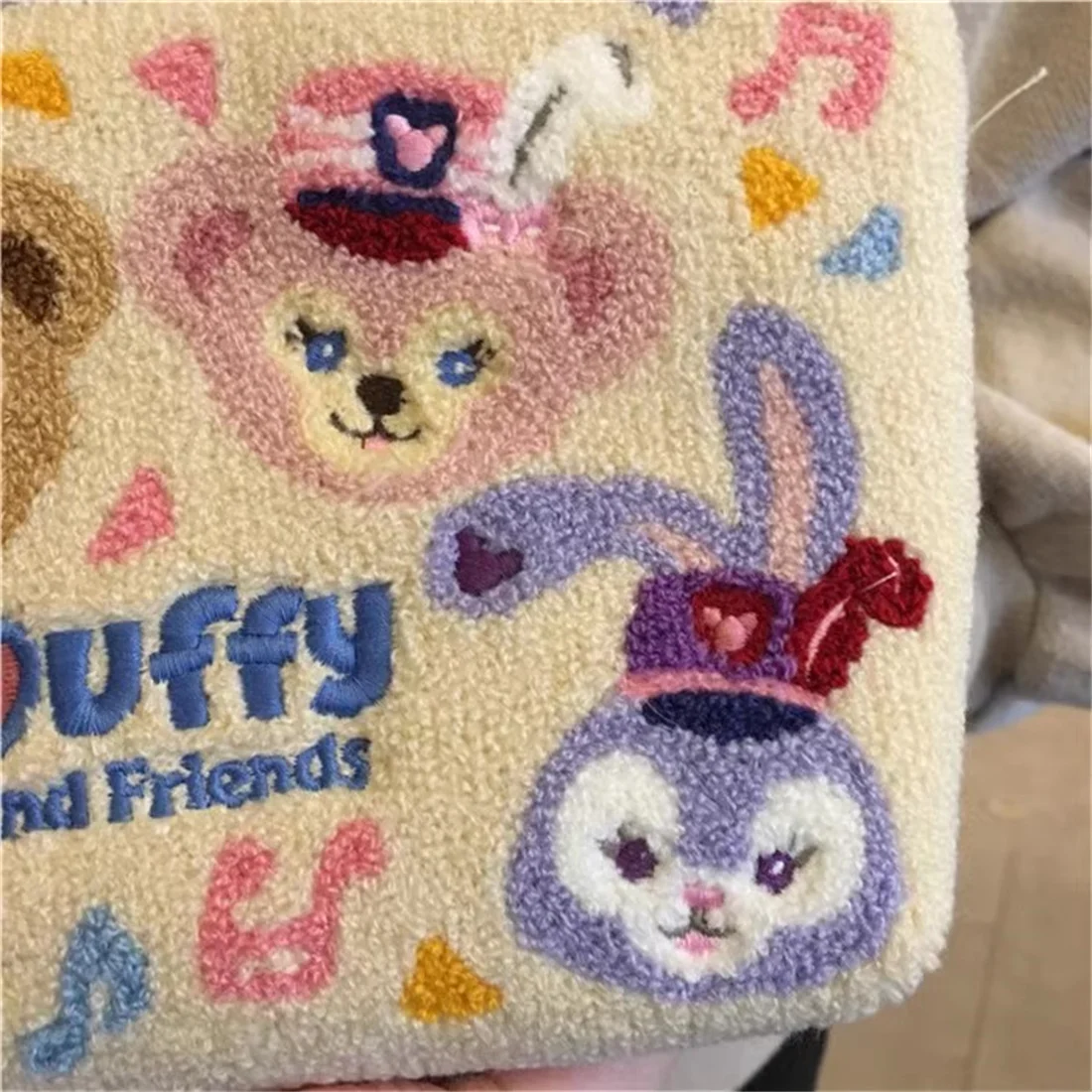 New Disney Ｍovie Duffy And Friends Crossbody bag Knit bag Cartoon bag for women Birthday gift for children