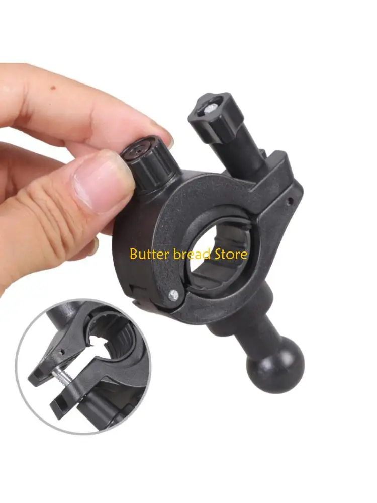 W89C Rotatable Ball Head Base for Tablet Holders 17mm Ball Joint 360 Degree Rotation for Motorcycle Bicycles 15-27mm Tube