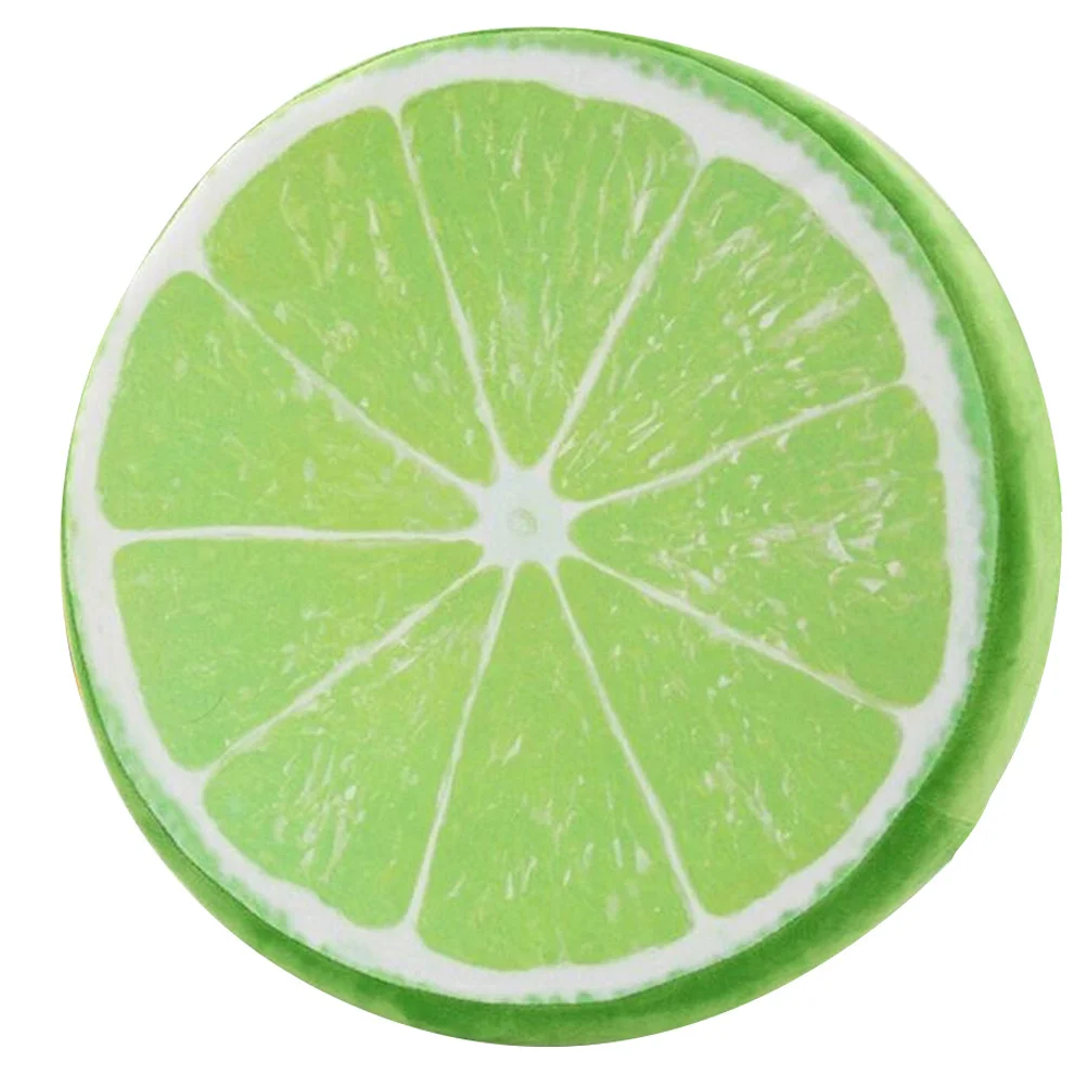 

Fruit Seat Cushion Pillow 33cm Orange Green 3D Fresh Fruit Print Detachable Cover Lint-Free Soft Sofa Chair Pad Living Room