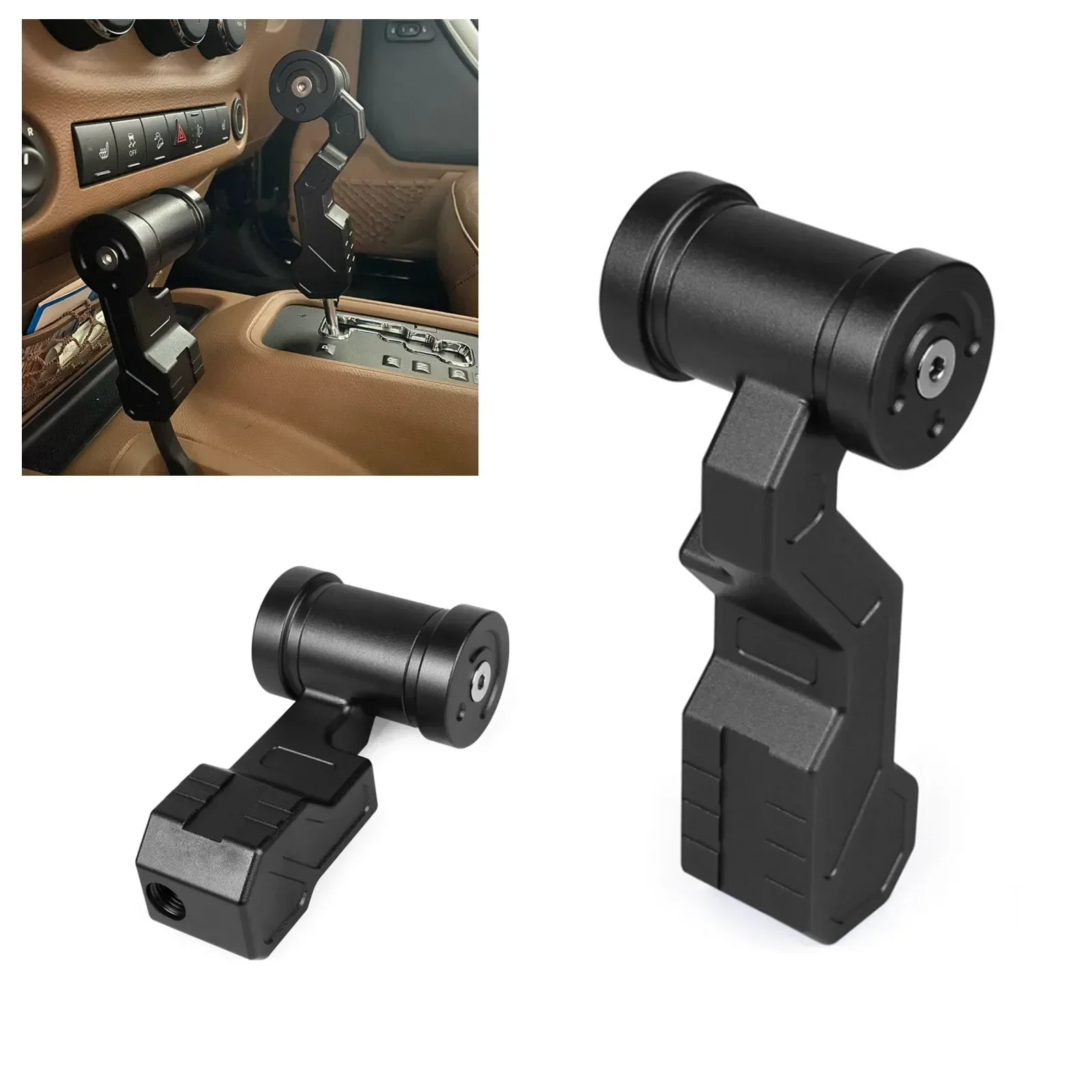 Universal Aluminum Aircraft Gear Shift Lever Knob Car Modified Aircraft Joystick Ergonomic Shift Head