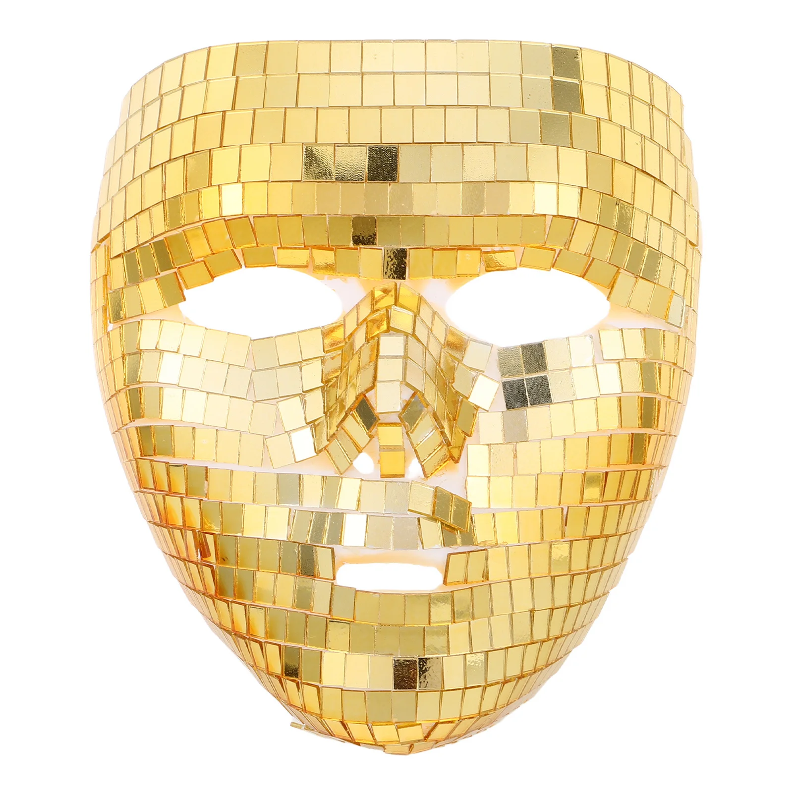 

Full Face Disco Mask Shiny Reflective Glass for Women Men Halloween Party Masquerade Carnival Steampunk Stage Costume Accessory