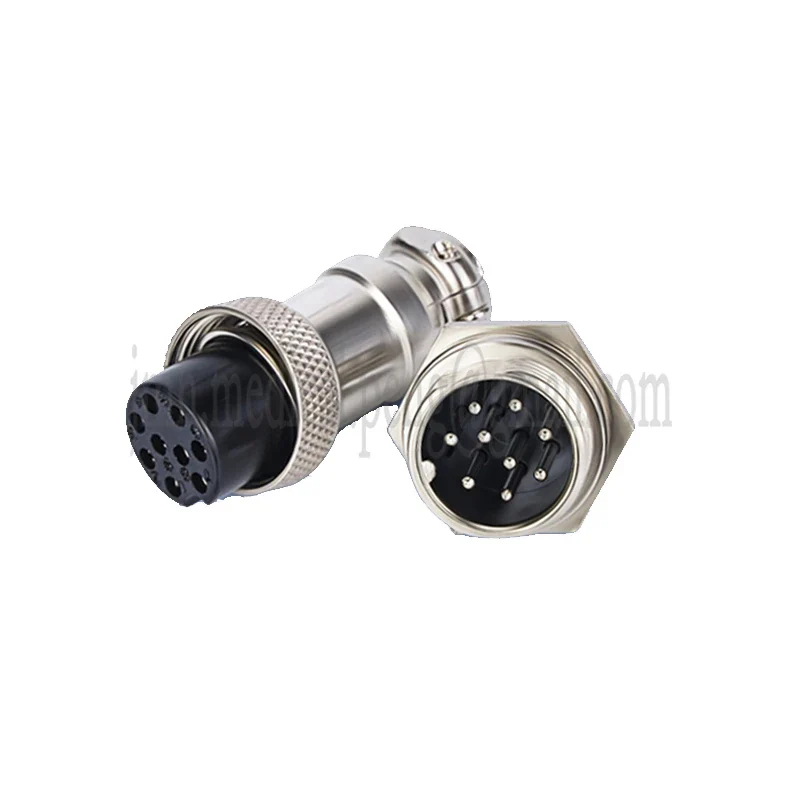 2 Set GX20 2 3 4 5 6 7 8 9 10 12Pin Aviation Plug And Socket Fixed And Movable Sensor Connector Anti-corrosion And Anti-rust