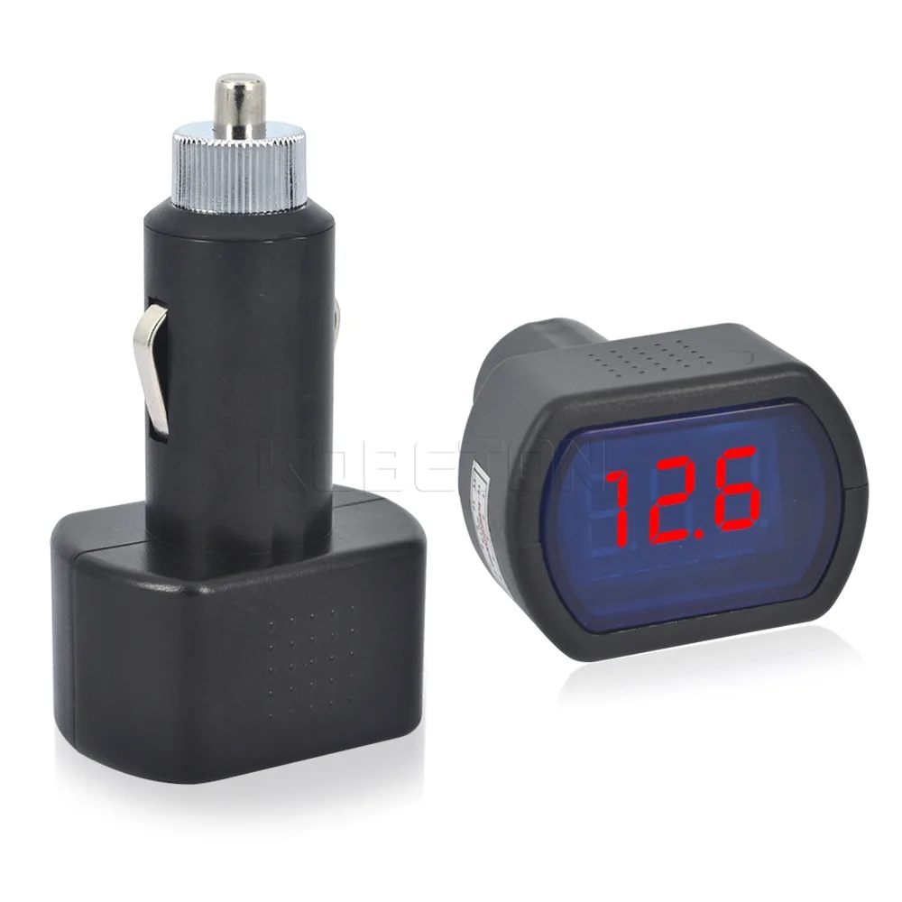 DC 12V-24V Digital Display Cigarette Lighter LCD Voltage Meter Tester For Auto Car Vehicle Battery Voltmeter Monitor