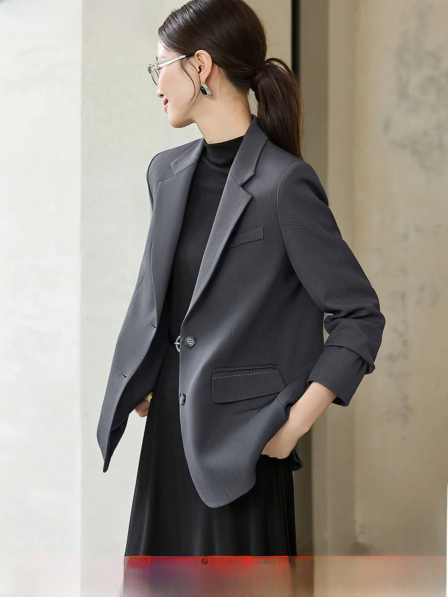 

Mo Han Mei Women's Classic Silhouette Long Sve Suiting for Commuting Profiona Slimming High End Autumn 2025