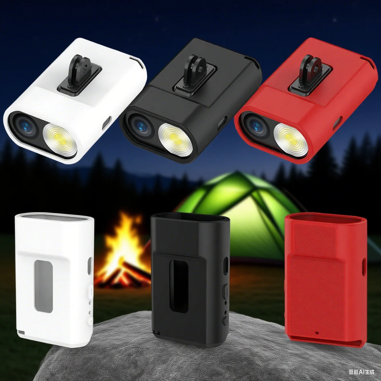 Cycling Recorder Cover Silicone Shockproof Non-Slip Protection Case For Garmin Varia Vue Headlight Cycling Recorder Accessories