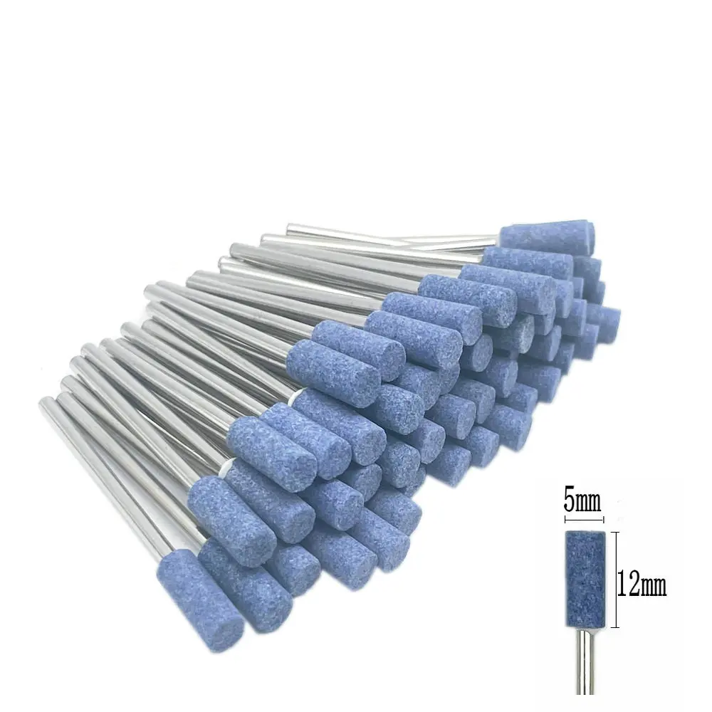 50pcs/set  Dental Stone Grinder Polisher Burs For Contouring Shaping Porcelain Dental Rotary Stone Polisher 2.35mm Shank