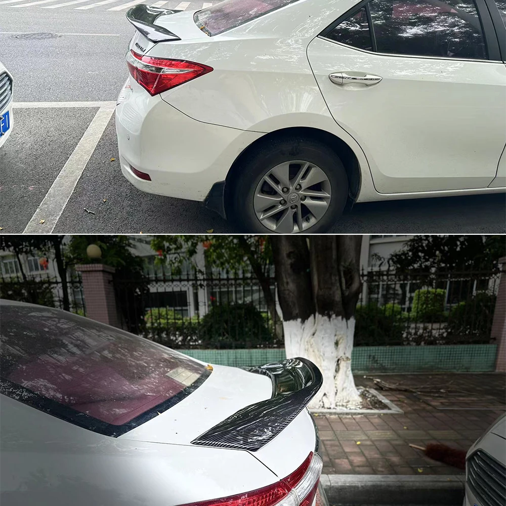 

For Toyota Corolla 2014-2018 R-style True Carbon Fiber Sedan Spoiler wing rear tailgate car exterior components tail spoiler
