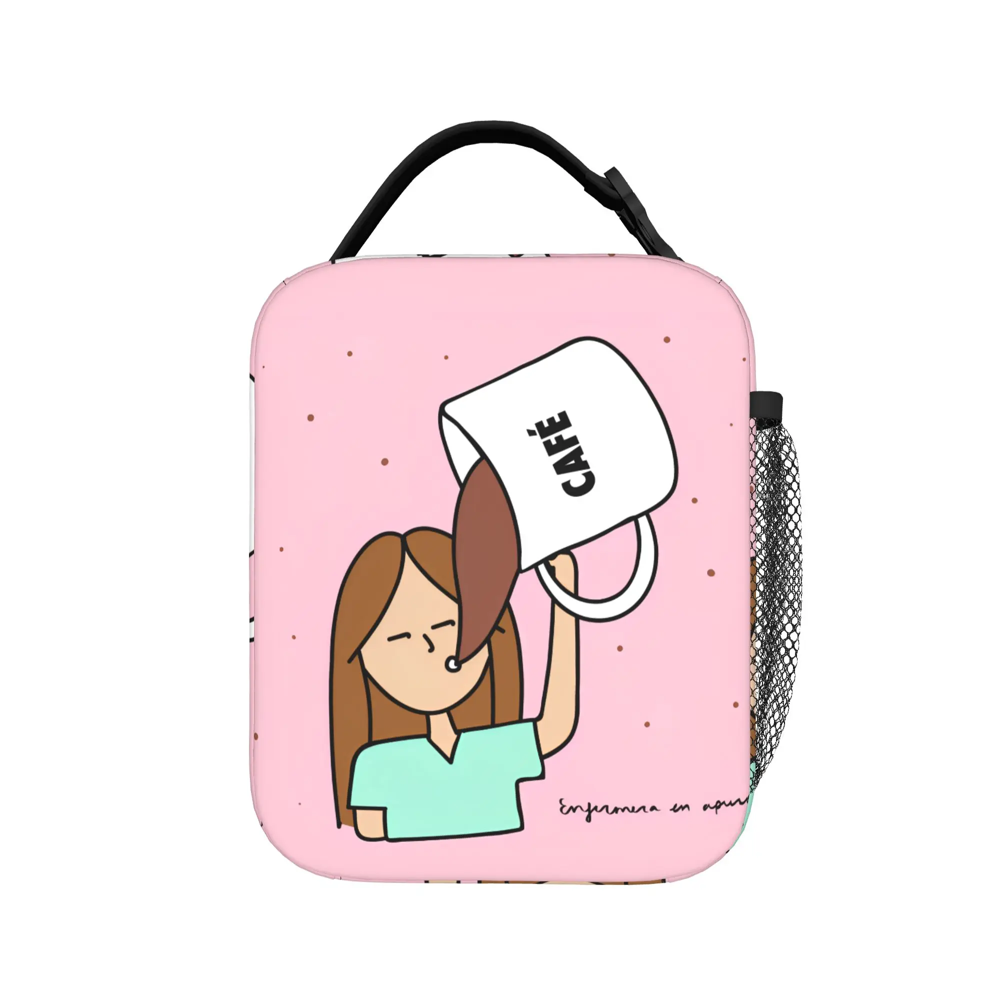 Nurse Enfermera En Apuros Medical Care Lunch Bag Coffee Outdoor Picnic Lunch Box For Men Thermal Lunch Bags Oxford Cooler Bag