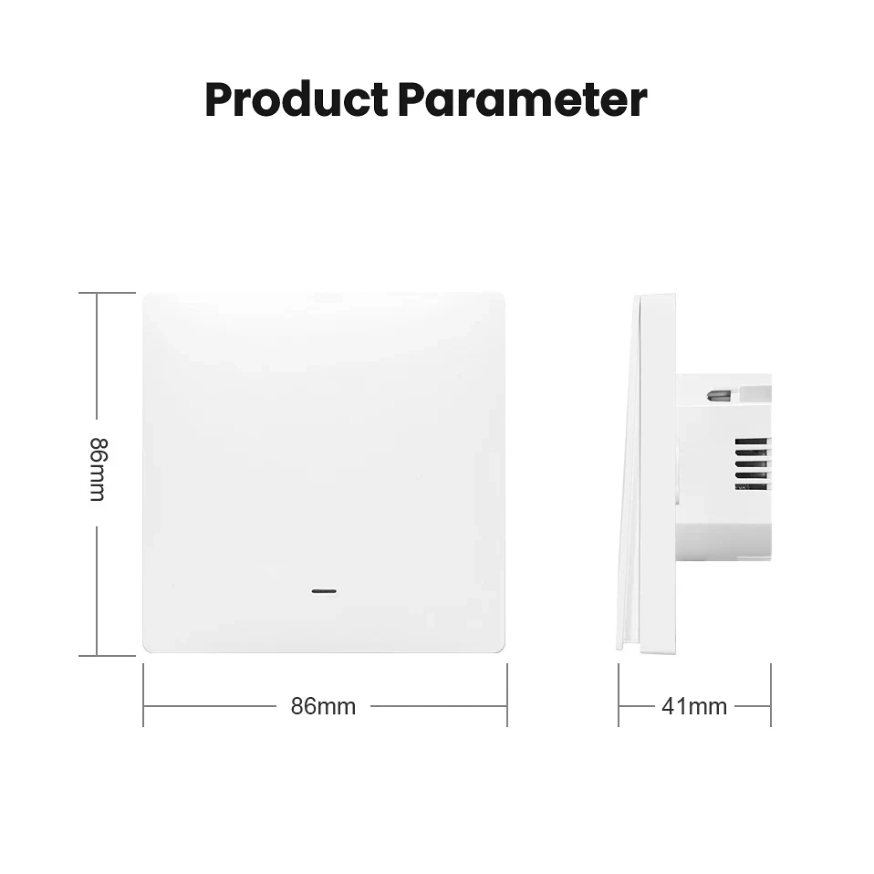 Miucda tuya zigbee switch com/sem neutro, inteligente sem fio padrão da ue 2 maneiras de controle interruptor de luz trabalho com alexa, google home