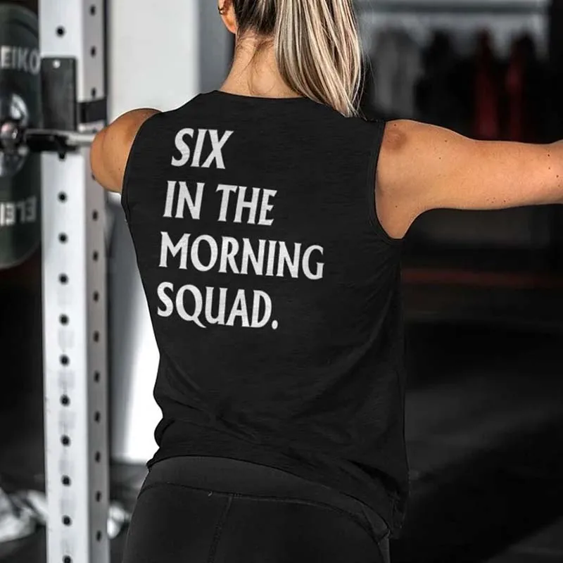 

Women's inspirational fitness slogan printed vest