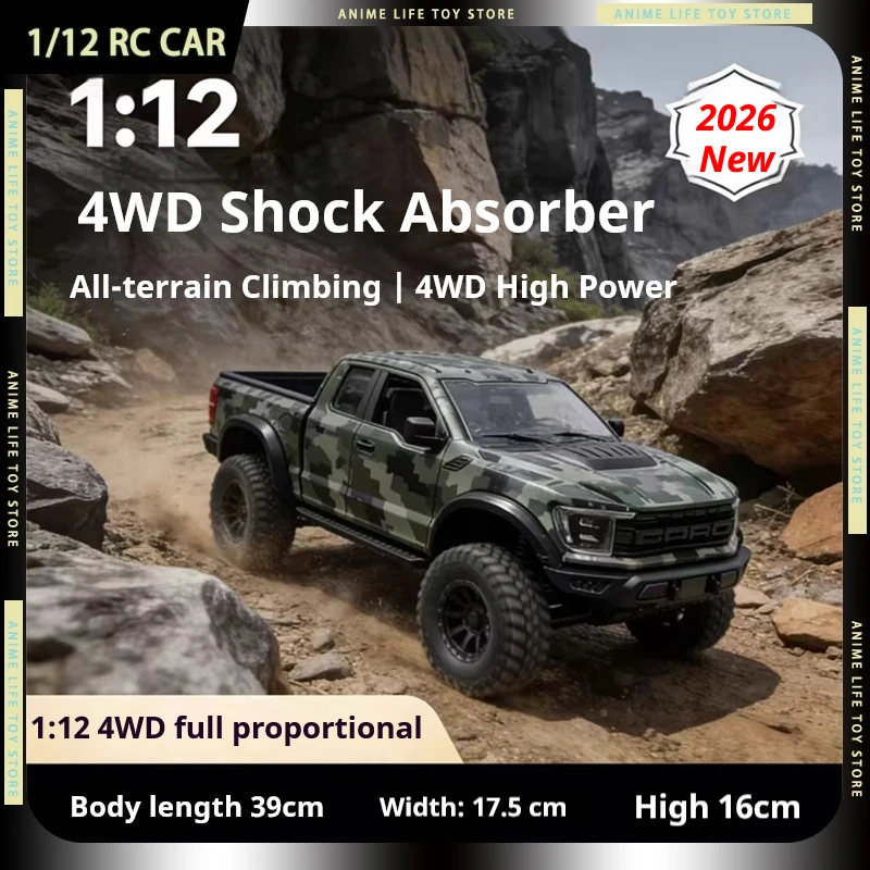 

Новая радиоуправляемая модель внедорожника Hongxing F150, камуфляж зеленый, масштаб 1/12, полноприводная, с металлическими шестернями, на пульте управления