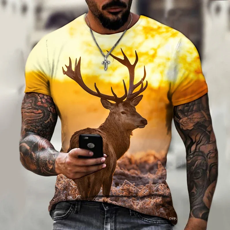 

2022 Brand Men's Shirt Exclusive Design Christmas Christmas Elk Christmas Snowman Gift 3D Printing Loose Oversized 5XL