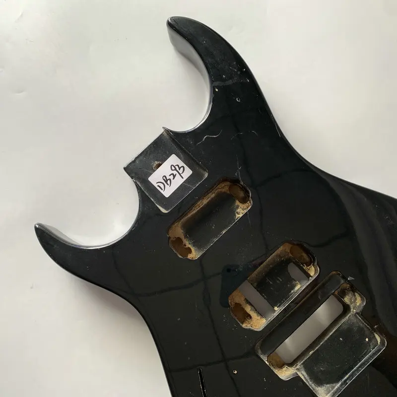 DB293  6 Strings Electric Guitar Body HH Pickups Floyd Rose Left Hand DIY Guitar Part in Black Color