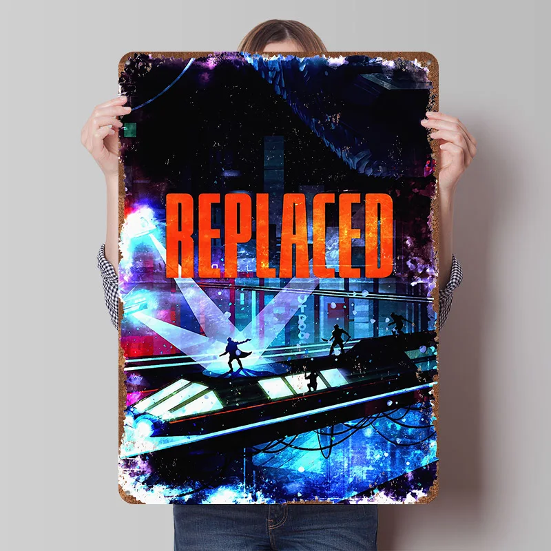 Replaced Video Game Metal Poster Custom Wall Art Retro Vintage Tinplate Signs for Man Cave House Interior Decoration Living Room