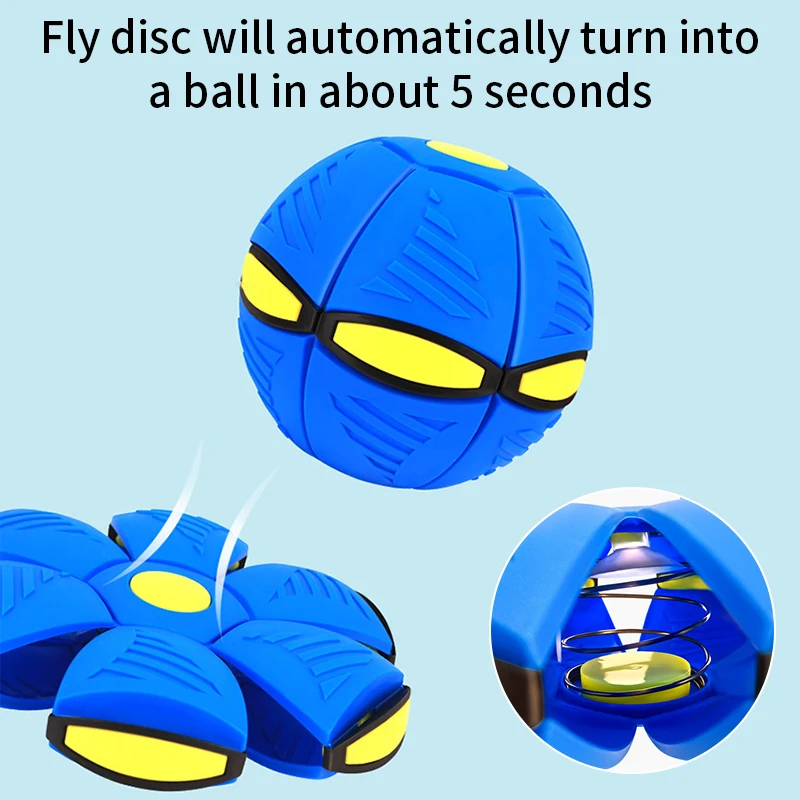 Kids Flying Saucer Ball Flat Throw Disc Ball Toys For Boys Outdoor Garden Beach Game Children\'s Sports Balls Decompression Gifts