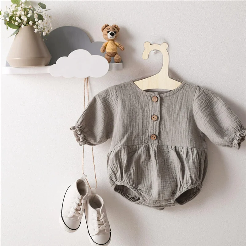 PHFU-شماعات خشبية للأطفال، 40 قطعة شماعة معطف الطفل للملابس 9 بوصة أطفال طفل رضيع الأطفال شماعات خشبية، للملابس والسراويل