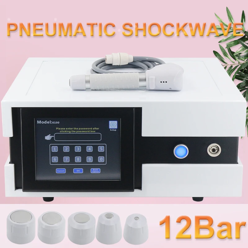 

Hot Sale Pneumatic Shockwave Therapy Machine For ED Treatment Massage Tools Pain Relief Professional Shock Wave 12Bar Massager