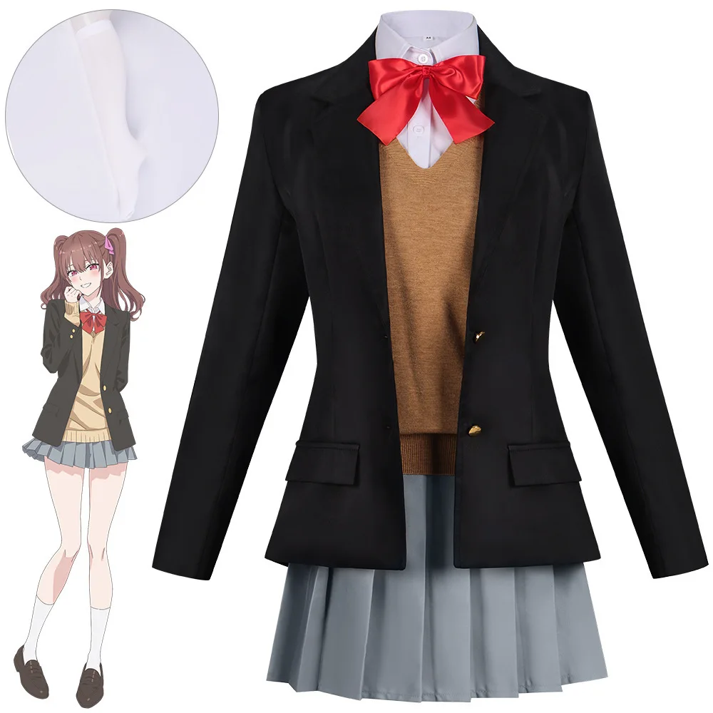 

25D Temptation Cosplay Costume Set: Kageyama Miharu Okumura Seijuro Amatsuka Ririssa School Uniforms Complete Cosplay Outfit