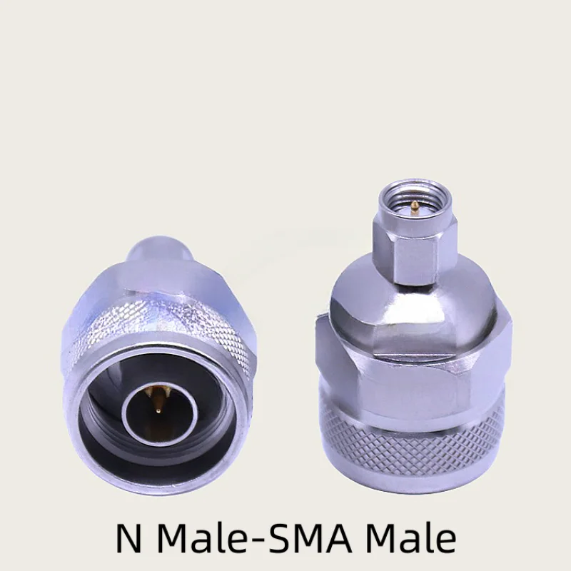 1pcs Stainless steel test adapter N to SMA Male plug & Female jack millimeter wave test connector 18G