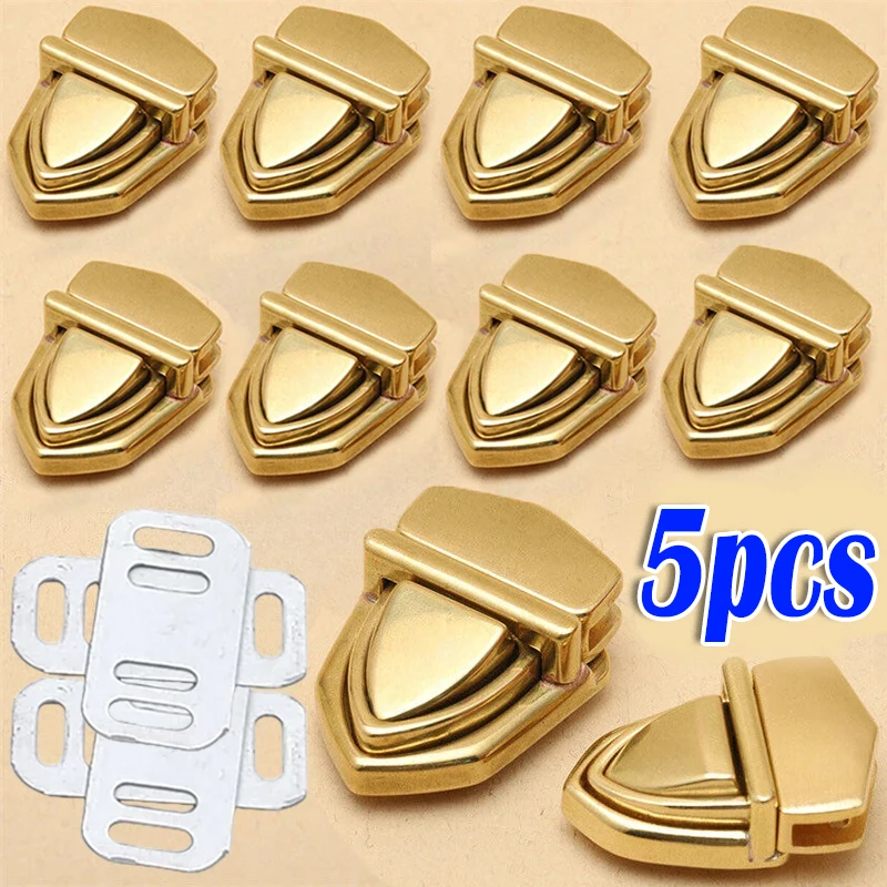 1/5pcs Metal Locks Bag Clasp Catch Buckles for Handbags Shoulder Bags Purse Totes Closures Snap Clasps DIY Craft Bag Accessories