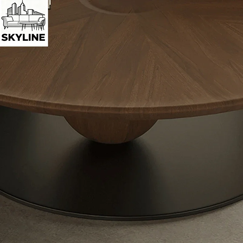 Luxury Round Coffee Tables Nordic Modern Transparent Hospitality Coffee Tables Bistro Glass Designer Table Basse Home Furniture