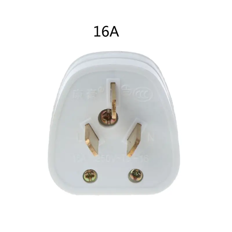 86 Type AC 250V 10A 16A  High Power Electrical Wall Socket 3 Pin Plug Wall Outlet Plate Panel White For Air Conditioning