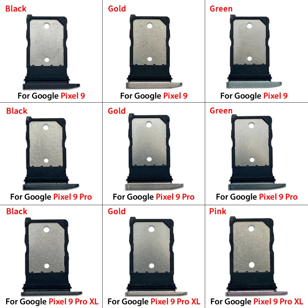 10 szt., NOWY uchwyt na kartę SIM, szuflada na chip, adapter gniazda, zamiennik do Google Pixel 7 7A 8 8A 9 10 Pro XL — zdjęcie produktu 5