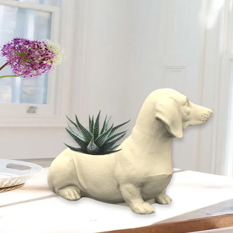 

Cute dog Shape Animal flowerpot Silicone Molds DIY Casting Tool Succulent Planter Pot Making for Home Decoration Ornament Mold