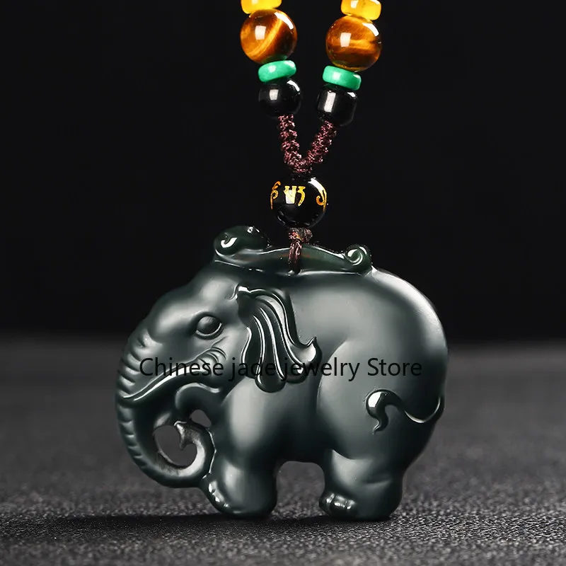 Genuine Hetian Elephant  Xinjiang Sapphire Auspicious  Men's Women's