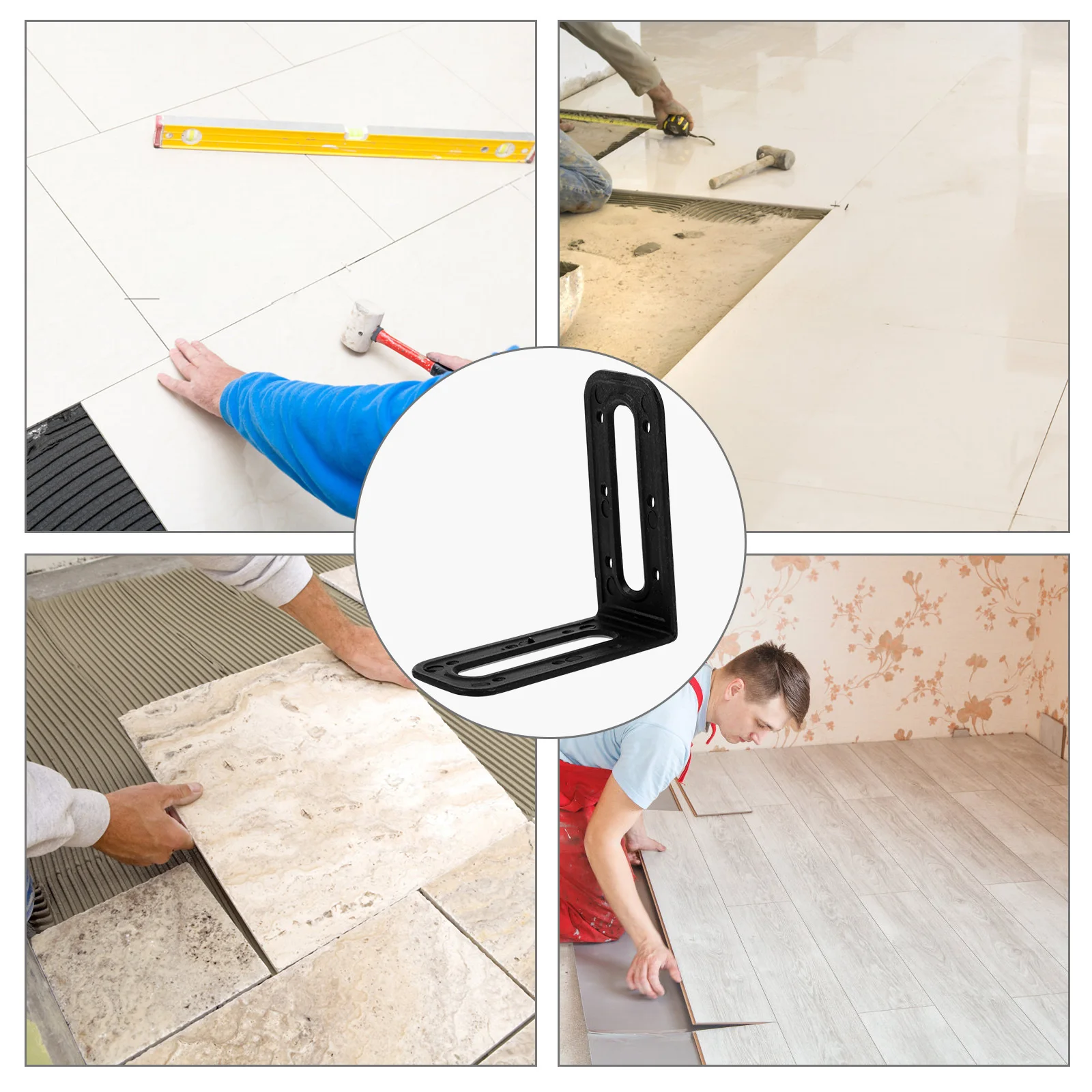 

25Pcs Ceramic Tile Leveling Spacers Right Angle Fixer Tool Tile Installation Helper System Leveling Accessories