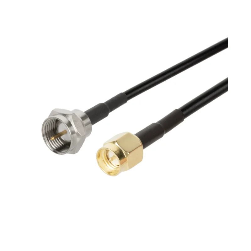 SMA to F Adapter Cable RG58 SMA Male to F Male Coaxial Cable Short for TV Radio Antenna