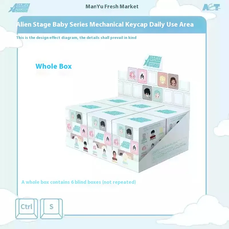 【Auf Lager】Echte Alien Stage Sunny Doll Series Blind Box Mechanische Tastenkappen Niedliche Ivan Luka Mizi bis Spielzeuggeschenk Halloweentrend