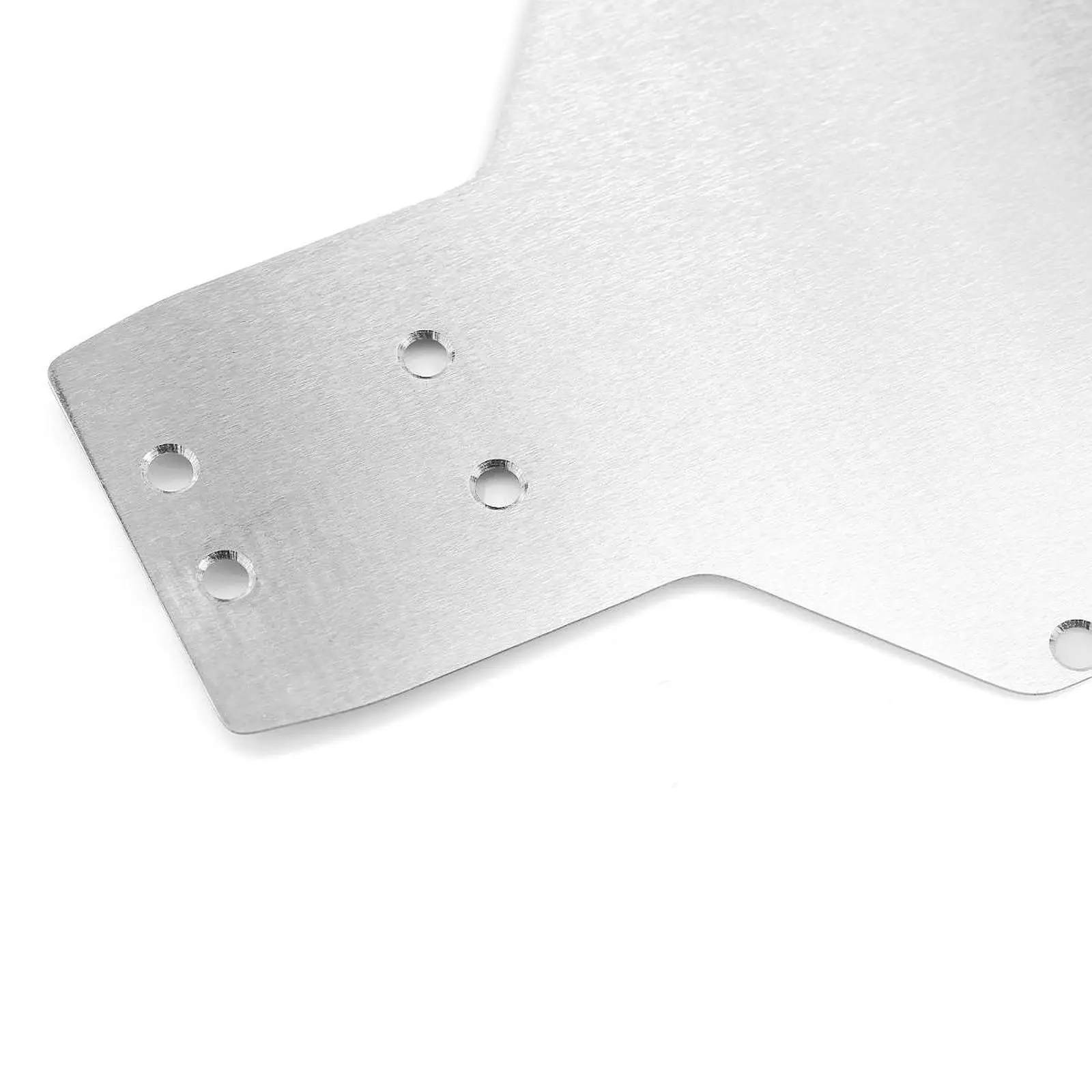 Stainless Steel RC Chassis Skid Plate Accessory Easy to Install Direct Replaces Anti Scratch Stainless Steel for 1/10 RC Car