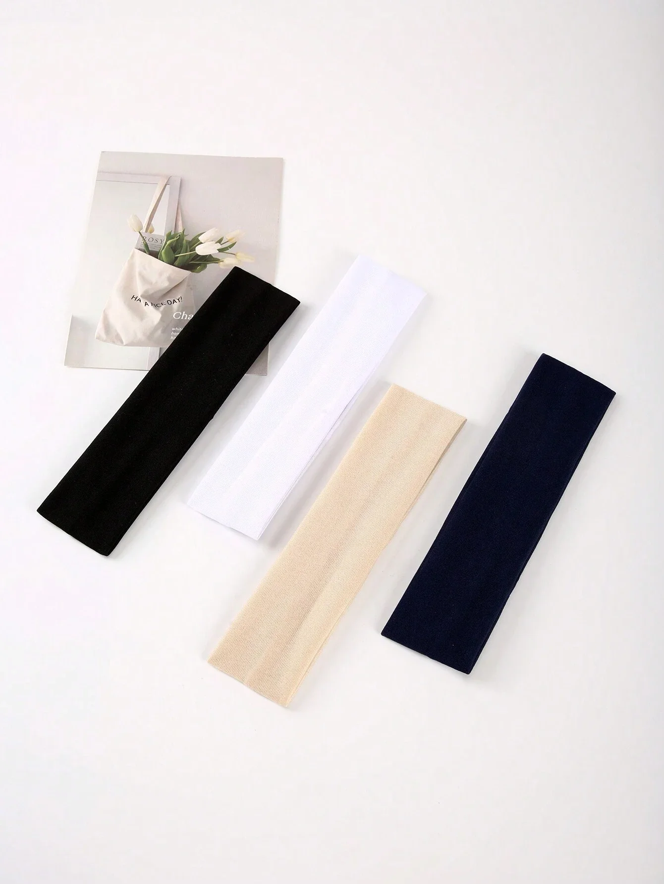 

6pcs Solid Color Sport Yoga Headbands For Women Casual Gym Hair Band Turban Sweatband
