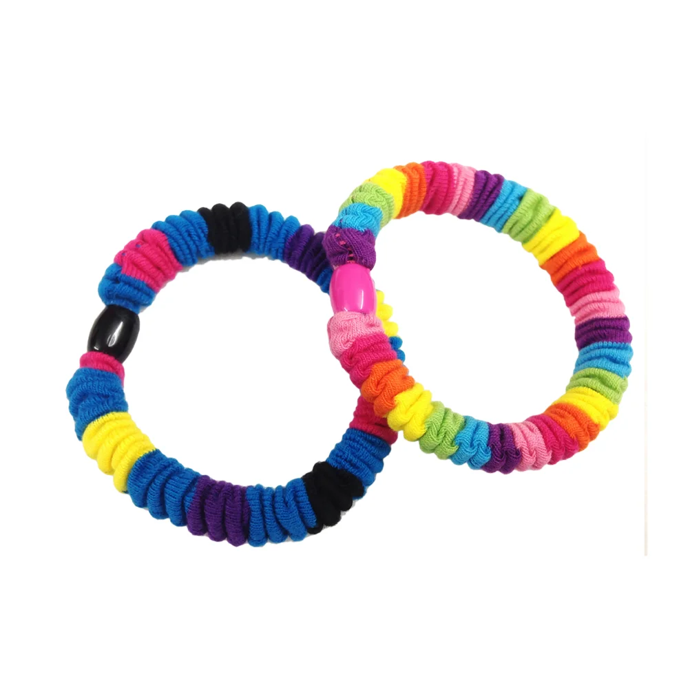 

8pcs/pack Colorful Cloth Hair Ties Elastics Bands Ponytail Holder for Girls Teens Kids (1*Color 1-8）