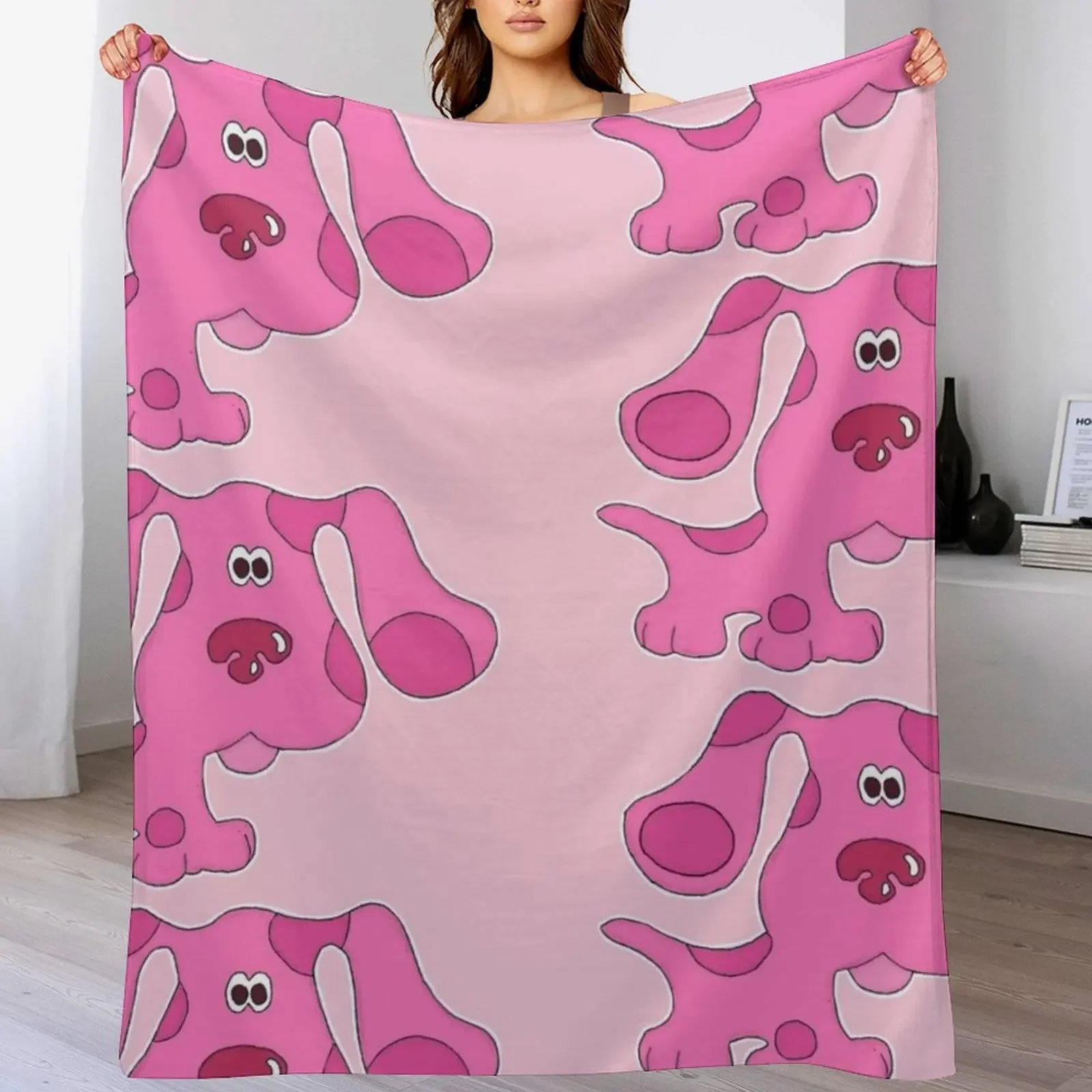 

Magenta Throw Blanket Cozy Napping Blanket Gift for Mom Dad