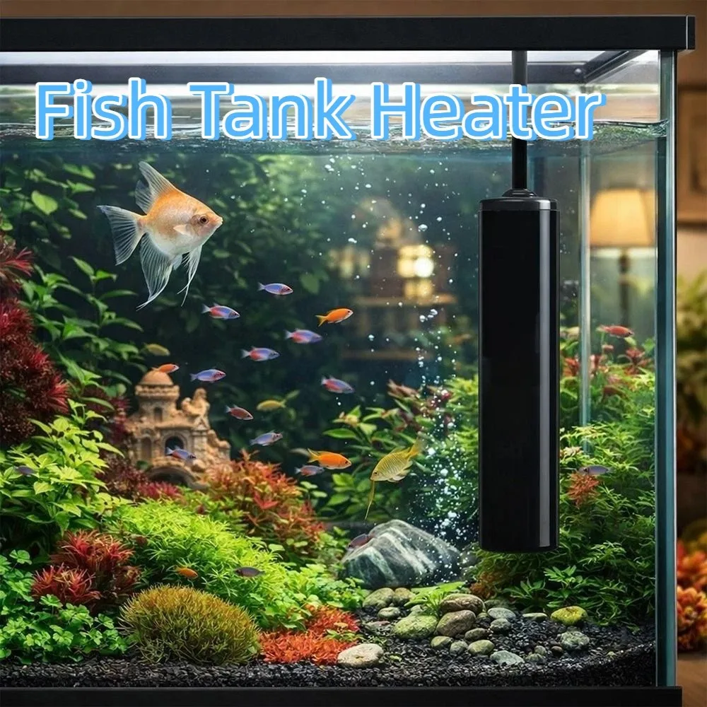 Automatic Mini Aquarium Heater Low Water Level Constant Temperature Turtle Tank Heating Rod Ceramic High-Efficiency