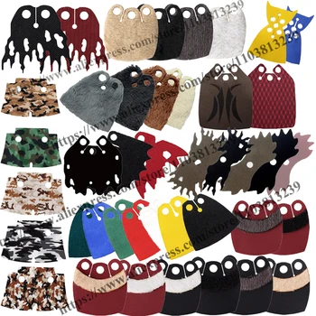 MOC 兵士フィギュアケープスタービルディングブロックウォーズコートディメンタータバードぬいぐるみ抗毛皮役員マントフィギュアアクセサリー武器おもちゃ