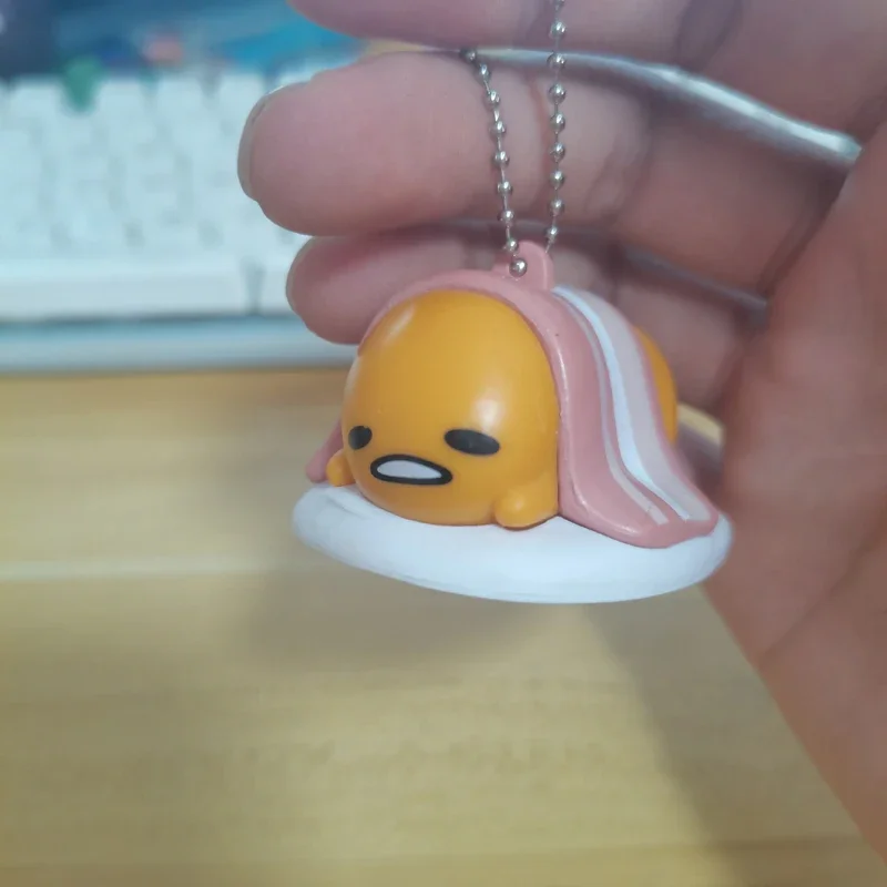BANDAI Gashapon Gudetama Keychain Figurine Anime Cute Action Figure Kawaii Capsule Toys Boys Girls Gift