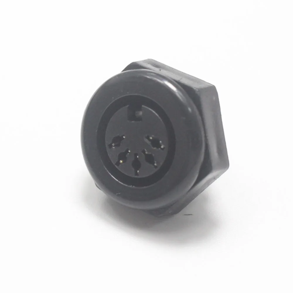 2pcs DIN 5P Female Jack Cable Connector with S terminals 5Pin Large Keyboard Panel Mount Solder Chassis Socket Adapter