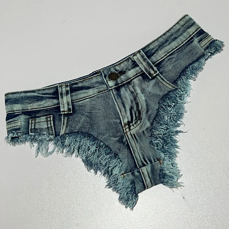 Nightclub Ultra-low Waist Shorts Sexy Hole Shorts for Women Hot Pants Short Femme été
