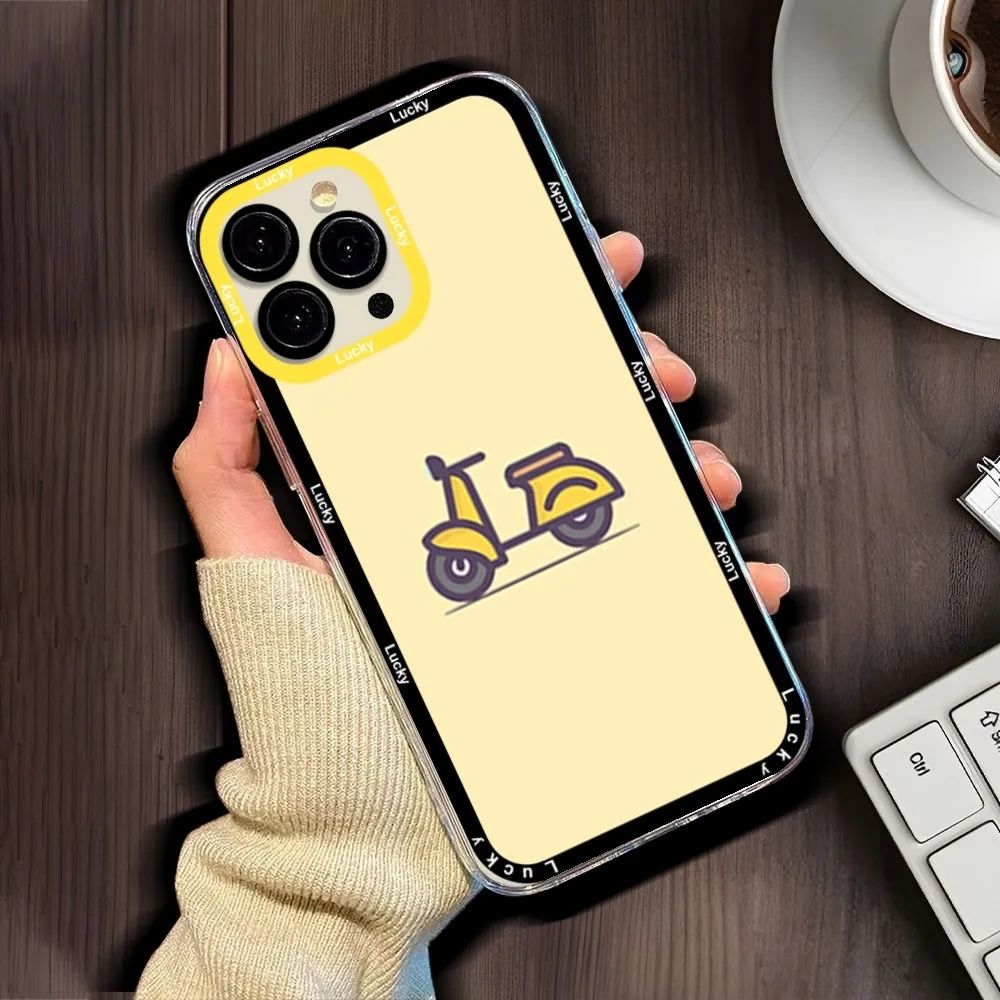 Vespa Scooter Phone Case For IPhone 11 12 13 14 15 16 Mini Pro Max 14 Pro Max Iphone15 15promax Case Shell Funda Cover