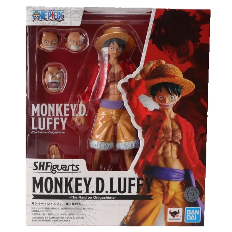 In Stock Original SHF Bandai One Piece Monkey D. Luffy Action Figure Animation Toy Gift Model Collector Hobby Anime Genuine