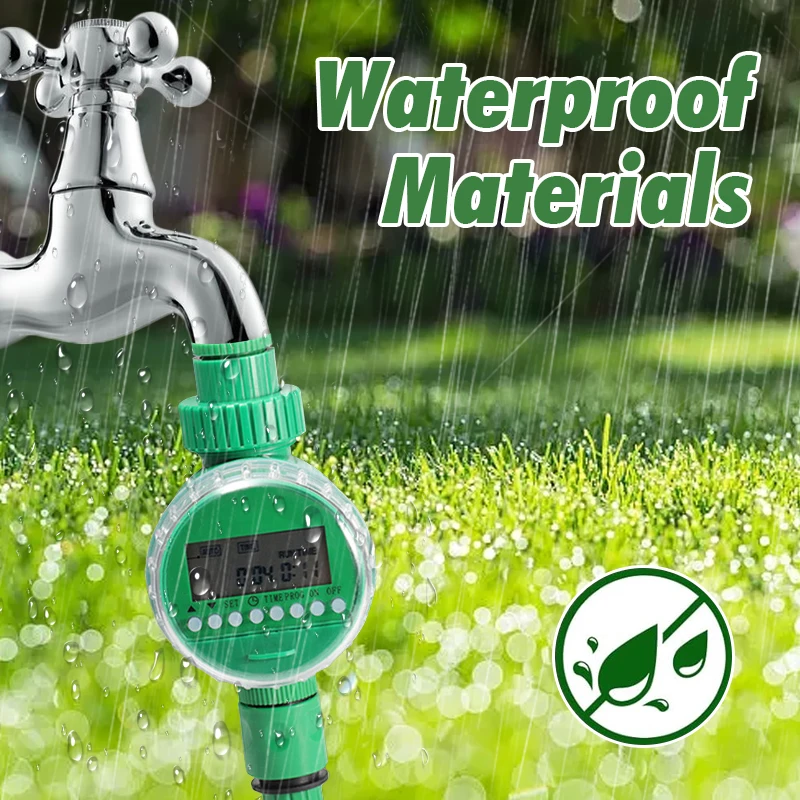 Automatic Irrigation Controller Electronic Intelligence Valve Watering Control Device LCD Display Watering Timer (No Battery)