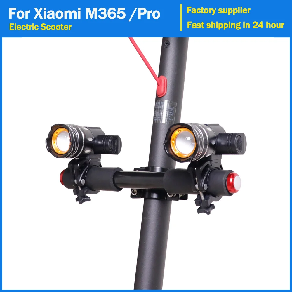 LED Lamps For Xiaomi M365 pro pro2 Headlight Zoomable for Segway Ninebot MAX G30 G30D Electric Scooter 3 Flashlight Lamp