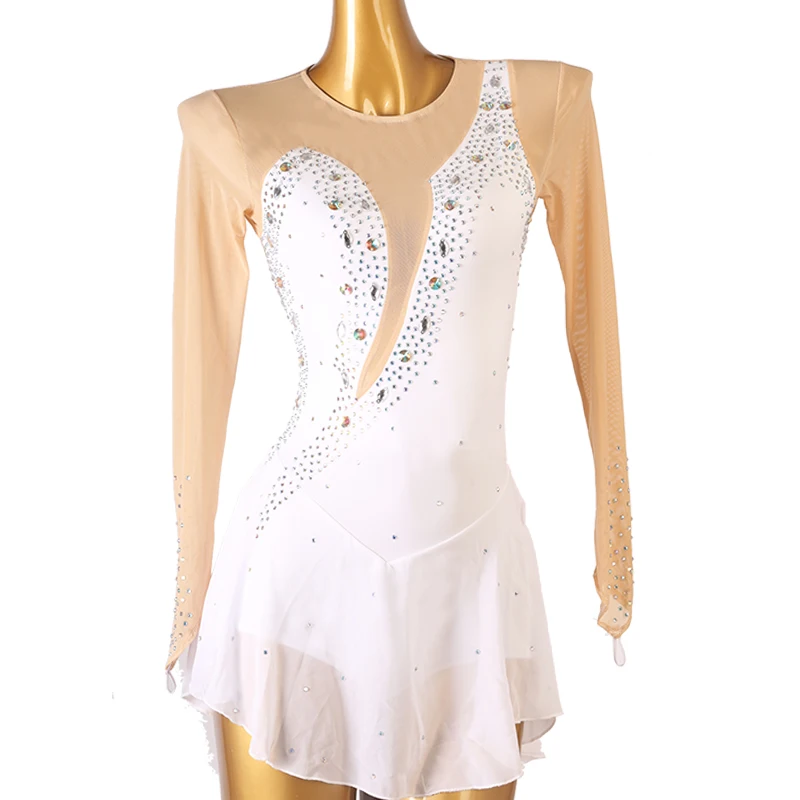 Kunstschaatsjurk Danskleding Toneelkostuum Kleding Meisje Kinderkleding Artistieke Schaatsen Jurk Dans Turnpakje Samba B003