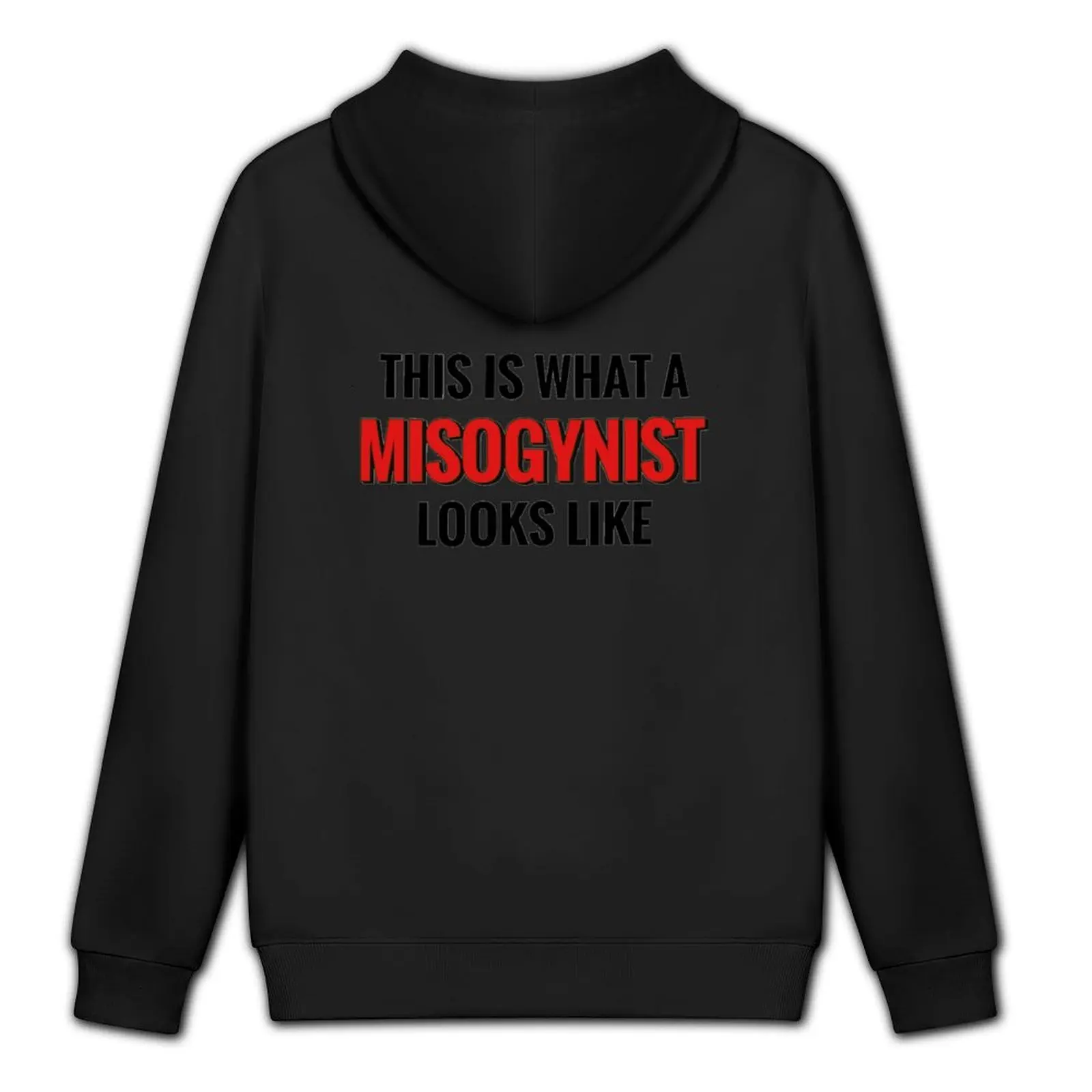 هذا هو ما يبدو مع مجموعة قميص العرق الرجالي ذات القلنسوة من Misogynist، ملابس رجالية عصرية برسومات هوديي للرجال