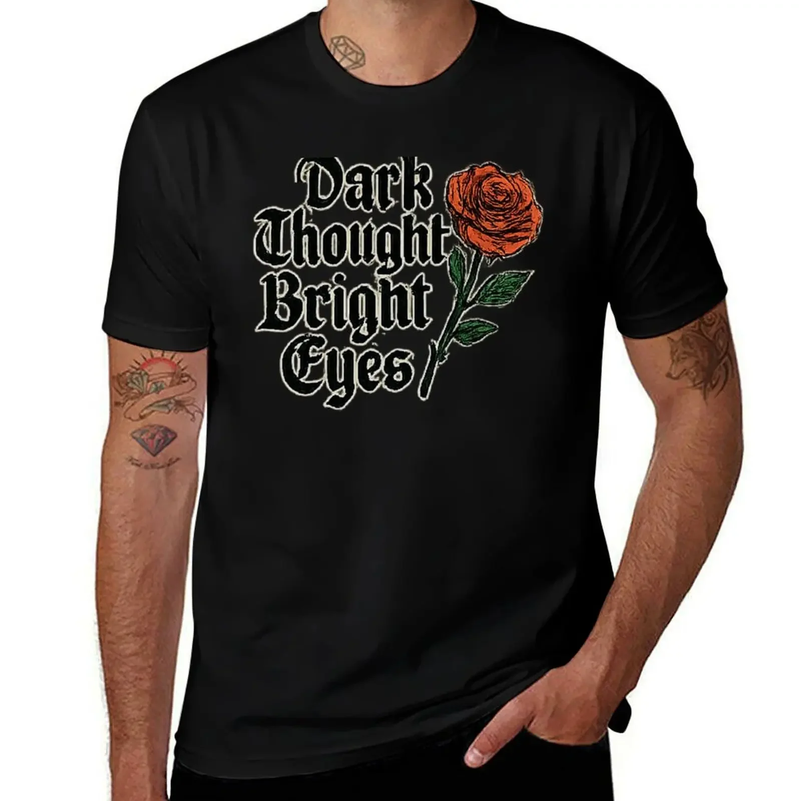 

Dark Thought Bright Eyes T-Shirt graphic t shirt vintage blanks shirts graphic tee tops plain white t shirts men