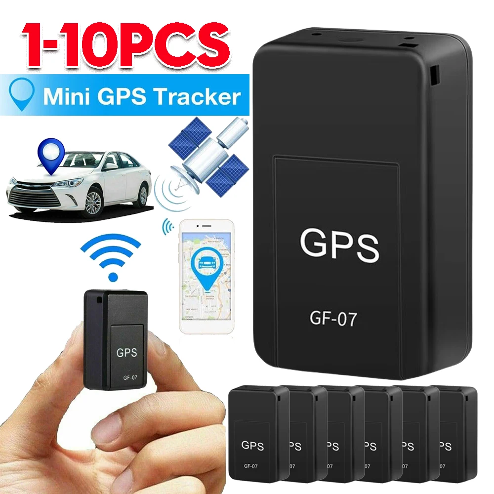 Mini GF07 GPS Car Tracker Real Time Tracking Anti Theft Anti Lost Locator Strong Magnetic Mount SIM Message Positioner Camelia